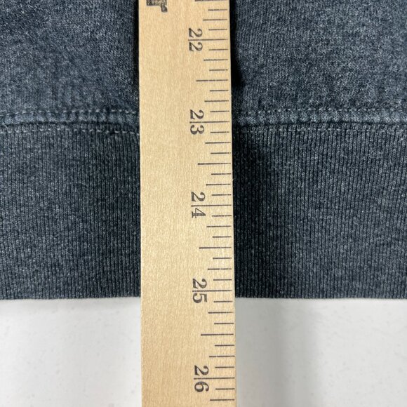 Y2K Jerzees Michigan Wolverines Sweatshirt Medium Dark Grey Distressed Hoodie - Picture 14 of 16